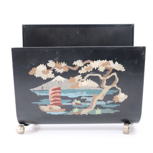 Asian Napkin‎ Holder Black Decorative Contemporary Artistic - Picture 1 of 5